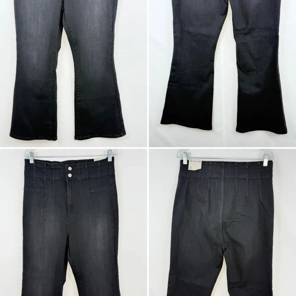 Free People We The Free Jayde Crop Flare Jeans Size 33 New